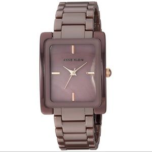 NWT: Anne Klein Ceramic Bracelet Watch, Mauve